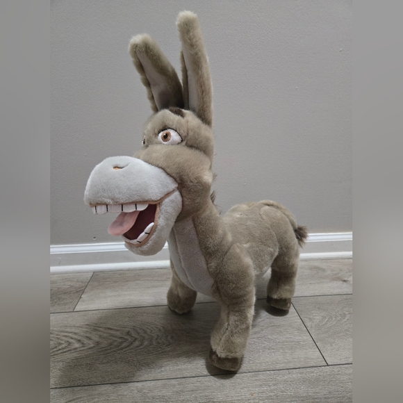 Donkey Plush From Shrek Movie Dreamworks Universal Studios 17" × 20" Stuffed - Picture 6 of 13